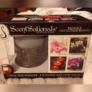 NWT! Scentsationals Electric Wax Warmer w/ 4 Wax Bars Included